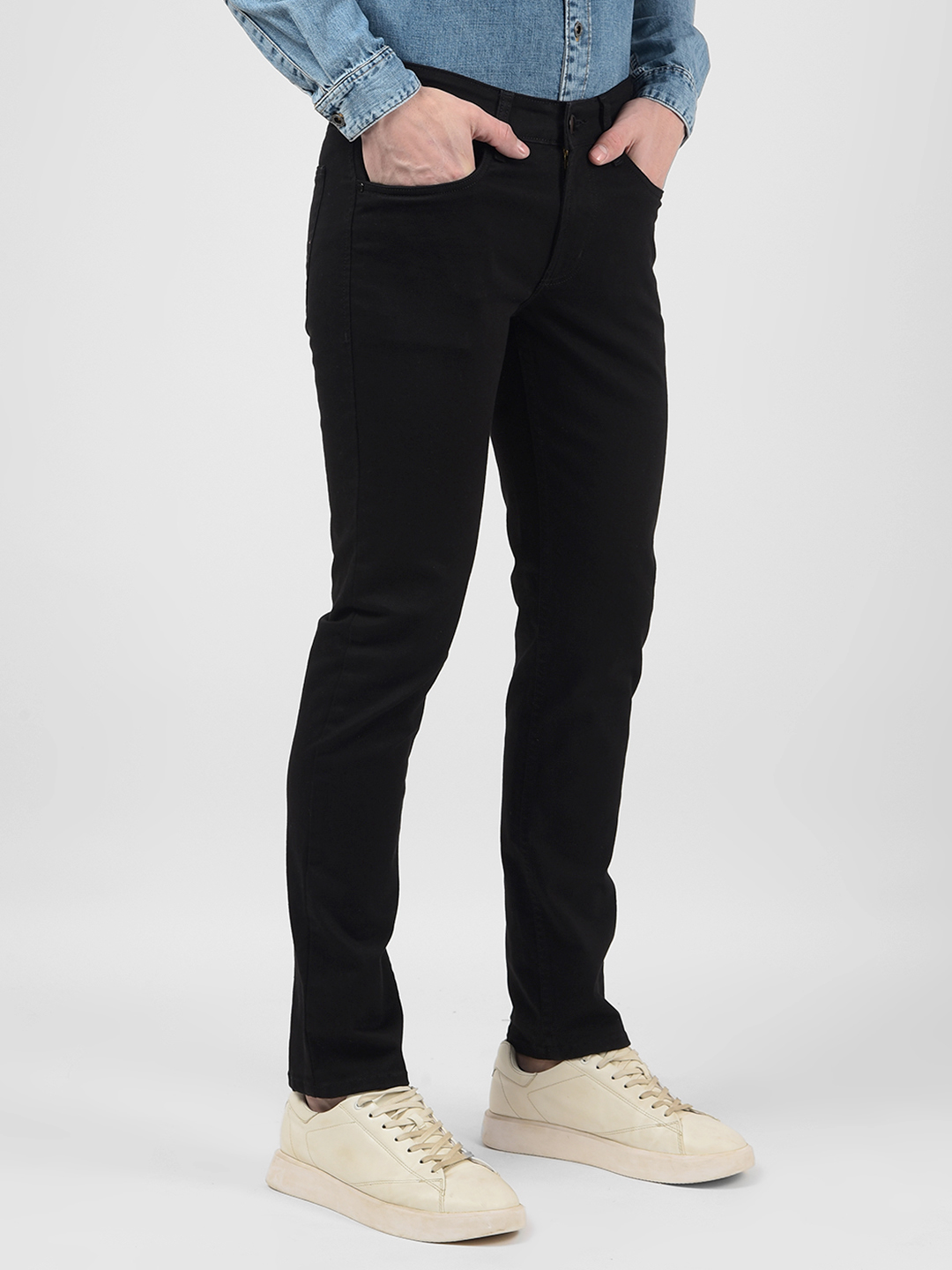 Numero Uno Men Solid Black Jeans